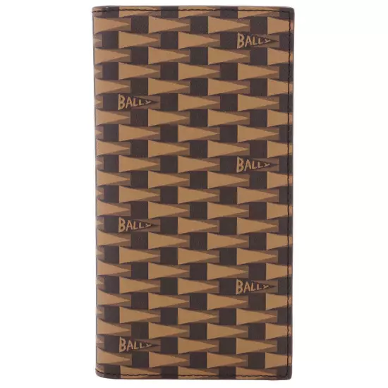 Bally Desert TPU Monogram Pennant Continental Wallet MLL00U TP047 I8D4O