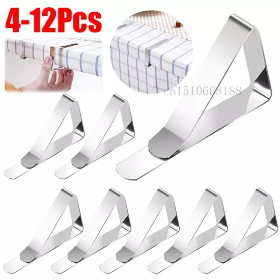 4-32Pc Stainless Steel Table Cloth Clip Wedding Picnic Table Cover Clip Holder T