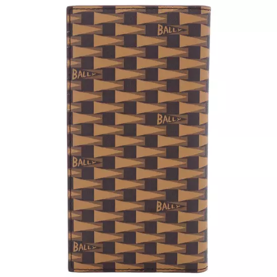 Bally Desert TPU Monogram Pennant Continental Wallet MLL00U TP047 I8D4O