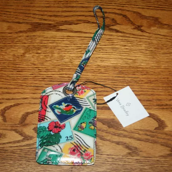 Vera Bradley LUGGAGE TAG laminated travel suitcase ID case gift card holder NEW