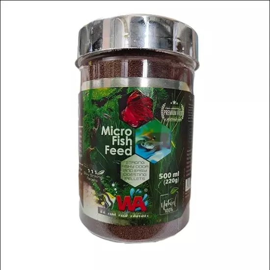 WA Micro Fish Feed Slow Sinking Pellets 220G - All Life Stages