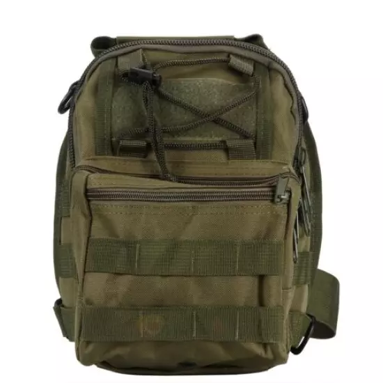 Military Chest Sling Bag Molle Crossbody Shoulder Pack Single Strap Backpack