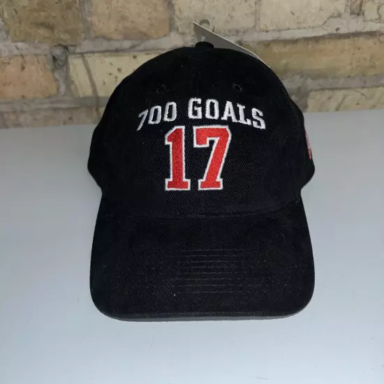 Vintage 00s Detroit Red Wings Brett Hull 700 Goals Adjustable Hat New With Tags