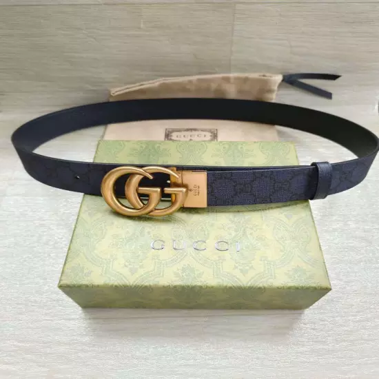 Gucci belt leather with box