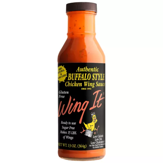 (2) 13oz Wing It Buffalo Style Chicken Wing Sauce and Basting Brush