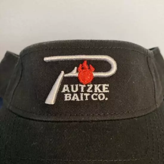 Pautzke Bait Fishing Co. Hat Cap Golf Visor Trucker Black Vintage The Game NWT