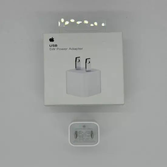 Apple A1385 5W USB Wall Charger Cube Power Adapter for iPhone - White MD810LL/A