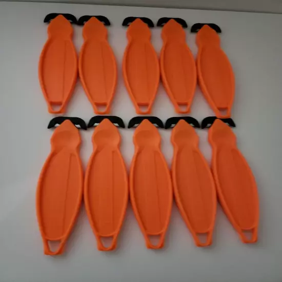 (10) NEW Klever Kutter Safety Box Cutter Knife (1 x 10pk) 5-3/4" ORANGE KCJ-1G