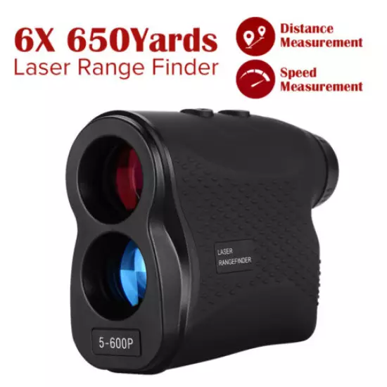 6X Magnification 600M Golf Laser Range Finder Telescope with Pinseeker Fog USA