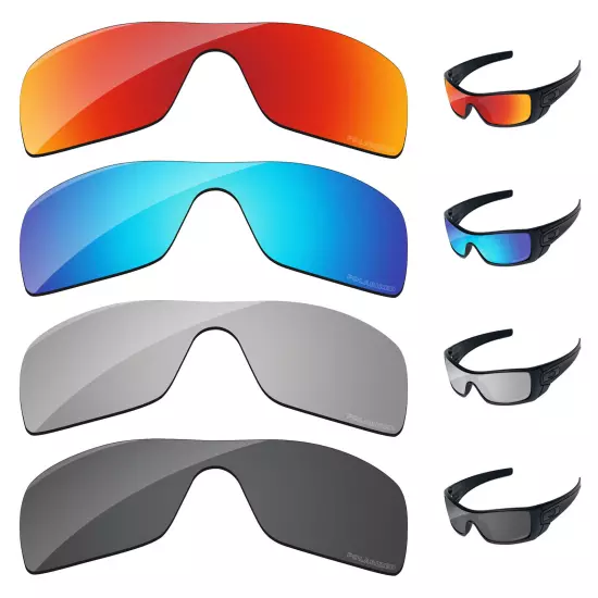 Lensology Polarized Replacement Lenses For-Oakley Batwolf OO9101 Multi-Options