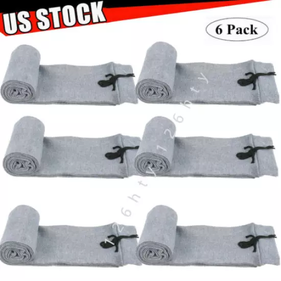 6 PCS Shotgun Knit Socks 55" for Rifles Silicone Treated Gun Sleeve Gun Cover