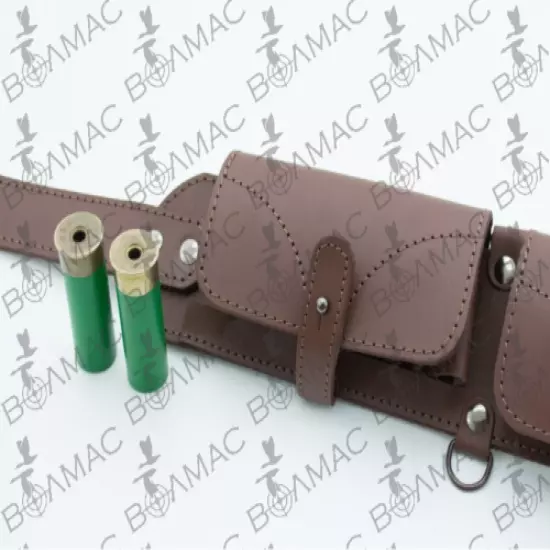 Premium Leather Cartridge Shotgun Shell Belt Holder Bandolier 24 R-s.16-12GA