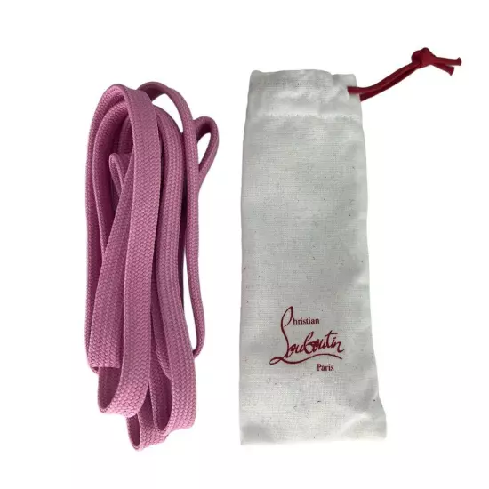 Christian Louboutin Pink Sneaker Laces