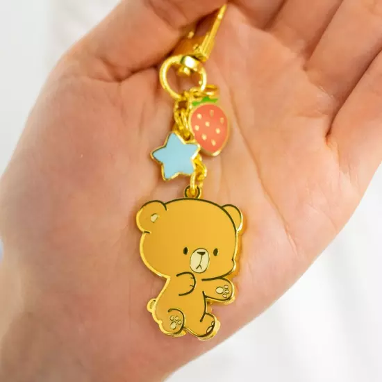 milkmochabear Milk and Mocha Enamel and Figurine Keychain [Choose Variation] NEW