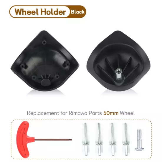 Multiple colors 50mm Wheel Holder Replacement for Rimowa Luggage Box