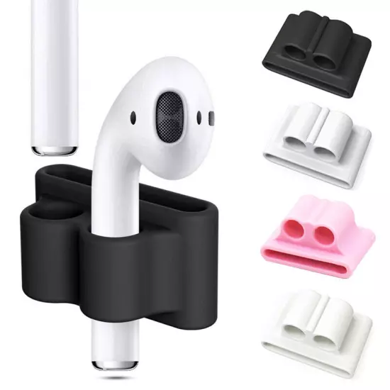 AirPods Silicone Protective Holder Apple Watch Band Shockproof Anti Lost Skin