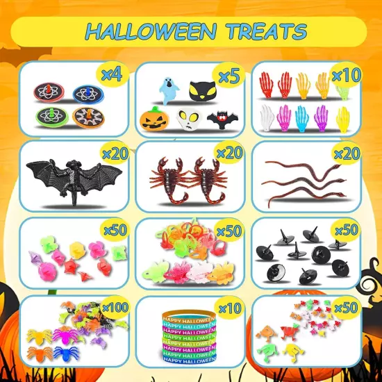 600 Pcs Halloween Party Favors for Kids, Fidget Toys Bulk, Prizes Kids,... 