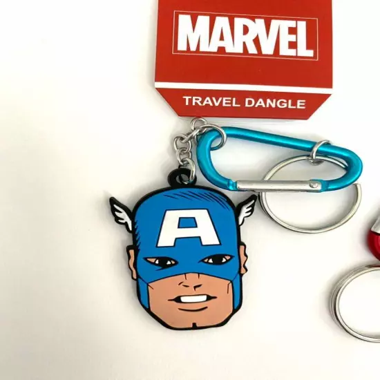 Marvel Captain America and Iron man Travel Dangle NEW