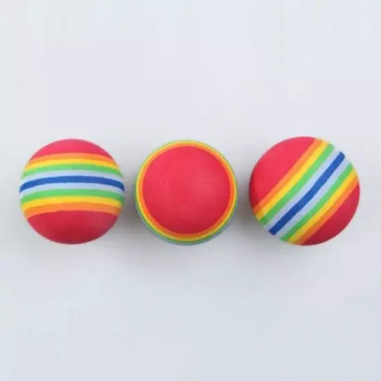  PACK STRIPED FOAM GOLF BALLS club Practice Training sponge indoor/outdoor EVA