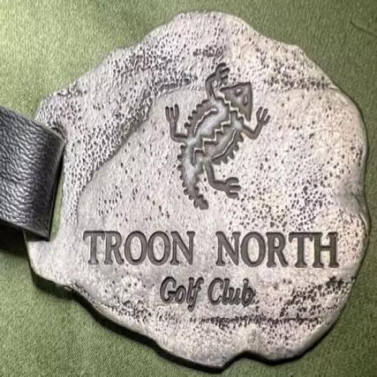 Vintage Metal Golf Club Bag Tag TROON NORTH Club Badge Scottsdale Arizona AZ