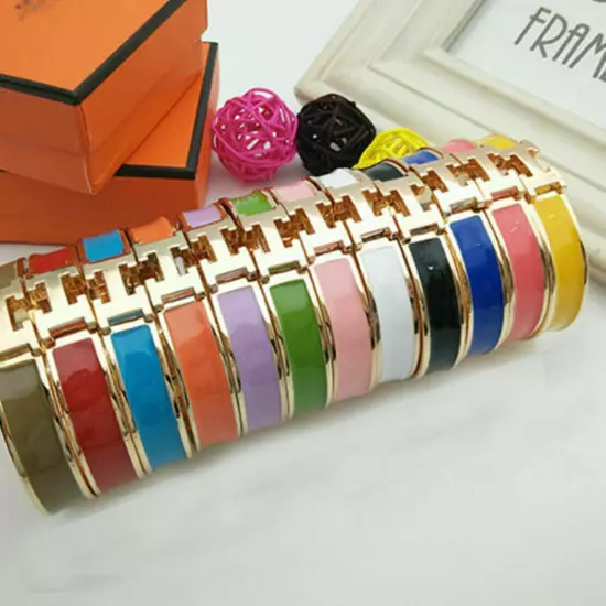 High Quality Womens Classic Stainless Steel H-buckle Bracelet Size 17cm