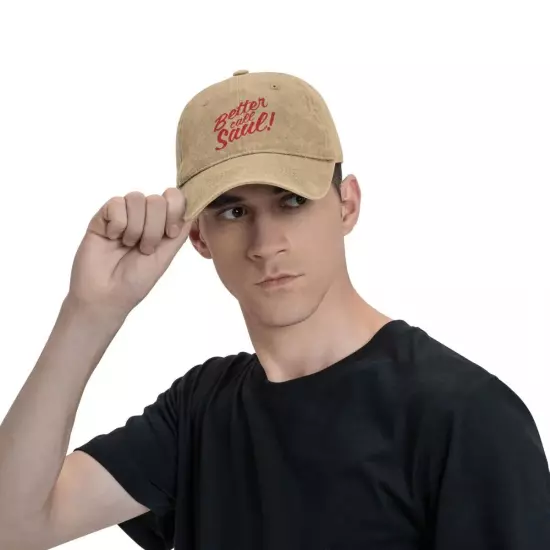 Better Call Saul Unisex Distressed Denim Cap, Vintage Snapback