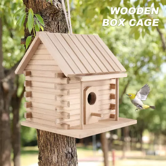 Bird House Wall-Mounted Wooden Nest Dox Nest House Bird House Bird Box9421