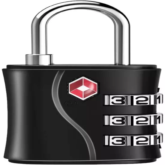 Luggage Locks TSA Approved, Small Padlock for Travel, Suitcase, Backpack, Laptop