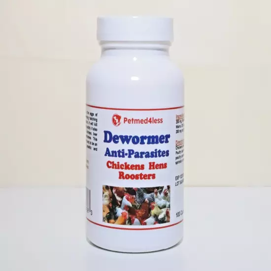 De-Wormer & anti parasites for Chickens & Rooster | Capsules | MADE IN USA