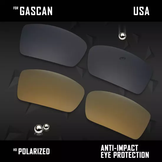 Anti Scratch Polarized Replacement Lenses for-Oakley Gascan OO9014 Options