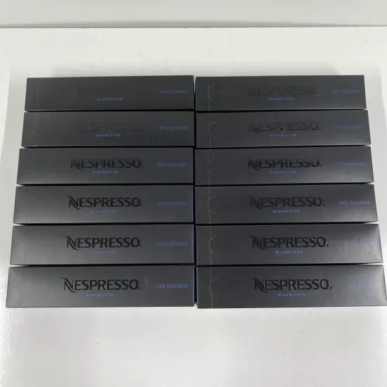 LOT x120 NESPRESSO VERTUO DIAVOLITTO Espresso Capsules Coffee Pods 1.35 Oz