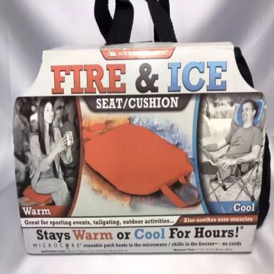 NEW! Arctic Zone Fire & Ice Seat Cushion Reusable Pack For Warm or Cool - NIB