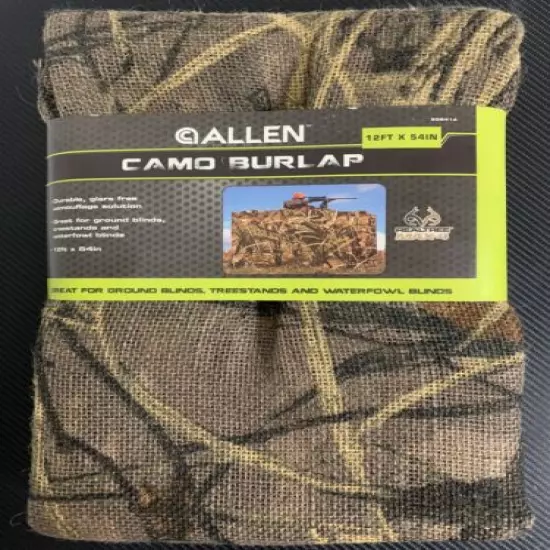 Allen Realtree Max4 Camo Burlap 54in x 12ft Hunting Blind Material - NEW! FAST!