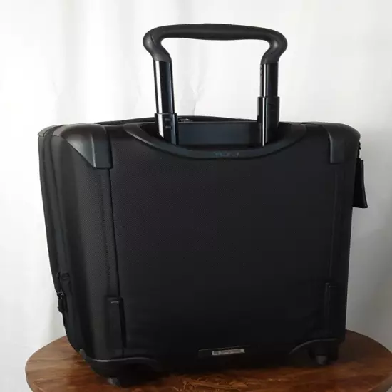 NWT TUMI ALPHA 2 International Front lid 4 wheeled Carry-on in Black $925.