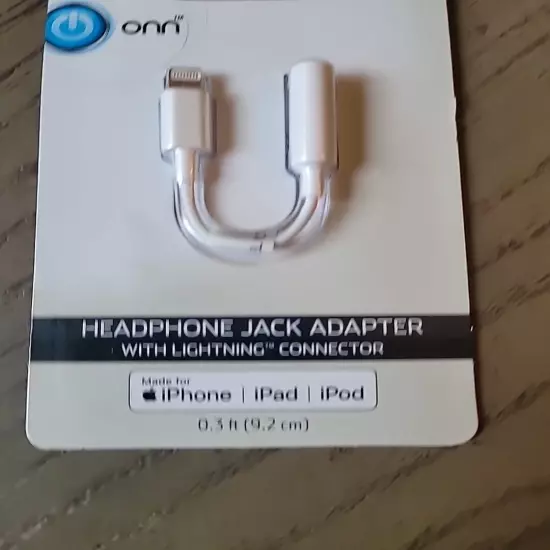 ONN headphone jack connector Fast Connector iPhone iPad iPod New SEALED