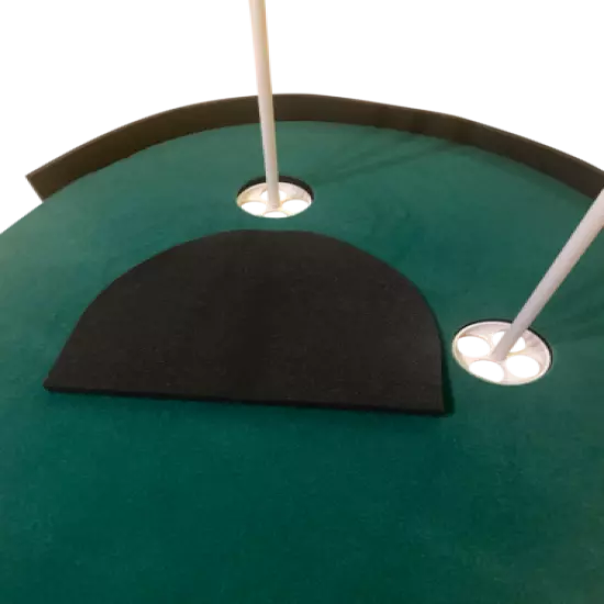 Large Golf Putting Green - 10.5ft x 3ft - Putting Mat w/ Backstop + Flags