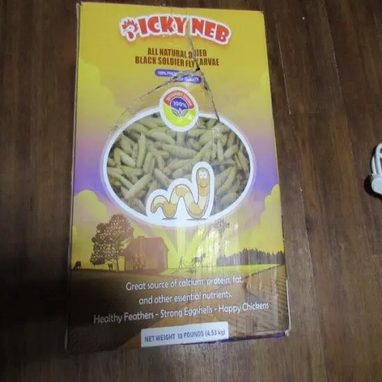 Picky Neb Non-GMO Dried Black Soldier Fly Larvae 10 lb for Chickens