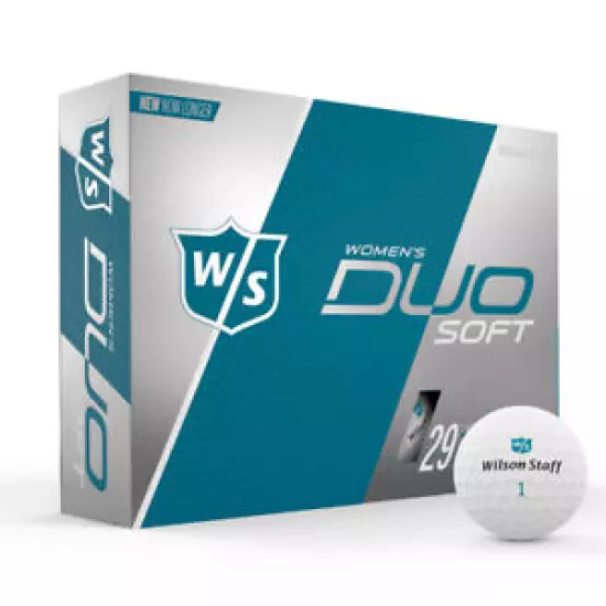 New Wilson Staff Duo Soft Matte Ladies - White Matte - 1 Dozen LOW COMPRESSION