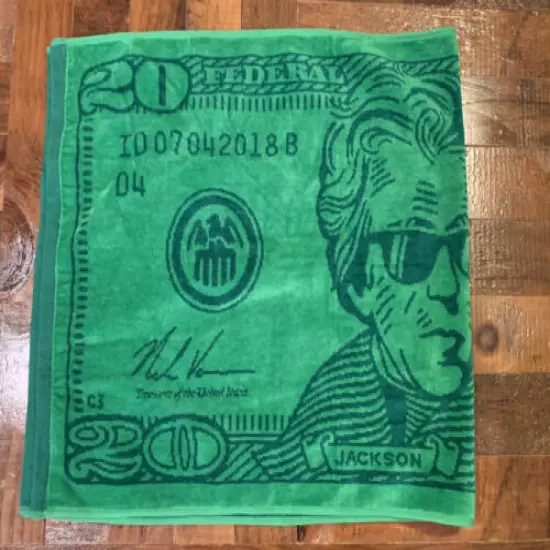 Swag Golf $20 Jackson Presidents Day Green Money Tour Towel