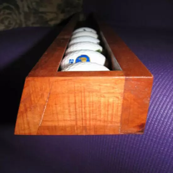 New Cherry 19 golf ball display case hand made (great gift for dad)