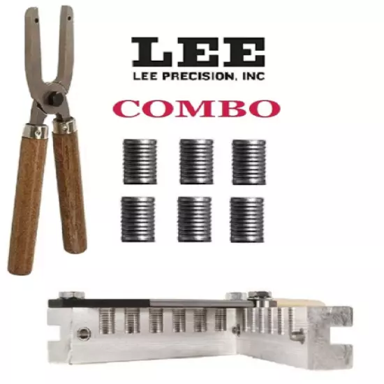 Lee COMBO 6-Cav Mold 38 Spl/ 357 Mag/ 38 Colt NP/ 38 S&W + Handles! # 90294