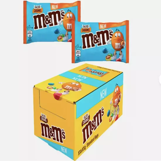 M&M'S SALTED CARAMEL BAG 24 x 36g STANDARD BAR - FULL BOX