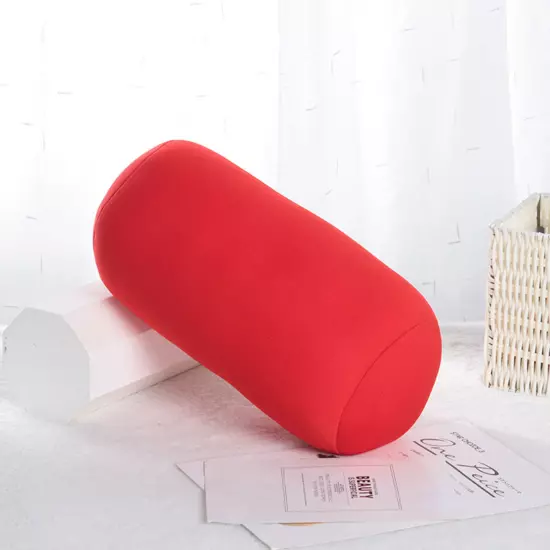 Micro Mini Microbead Pillow Cushion Travel Beanie Bolster Roll Nap Neck Pillow