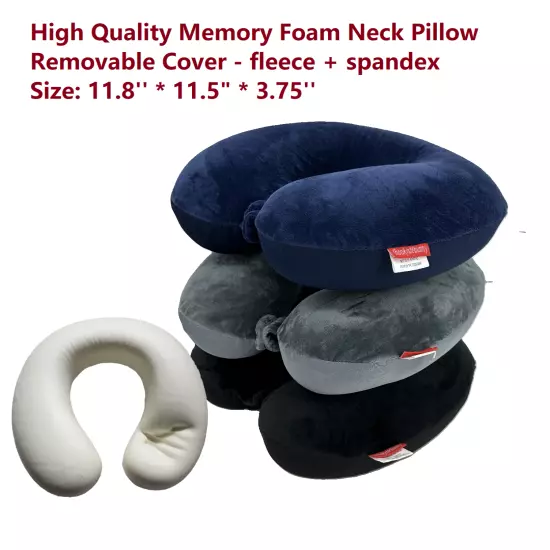 Bookishbunny Memory Foam Neck Head Support Pillow Travel Car Airplane Home Truck