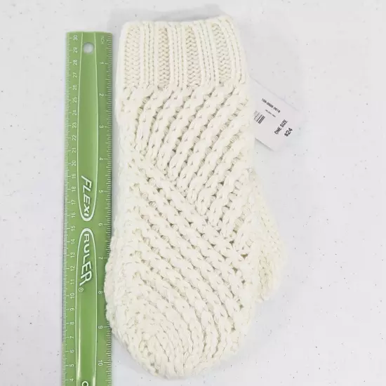 Liz Claiborne Warmth Women's Knit Gloves Cream White One Size MSRP $24 New