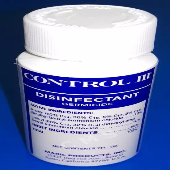 CONTROL III Instrument Disinfectant Germicide Concentrate 2oz C3/DIS2/24 BenzAll