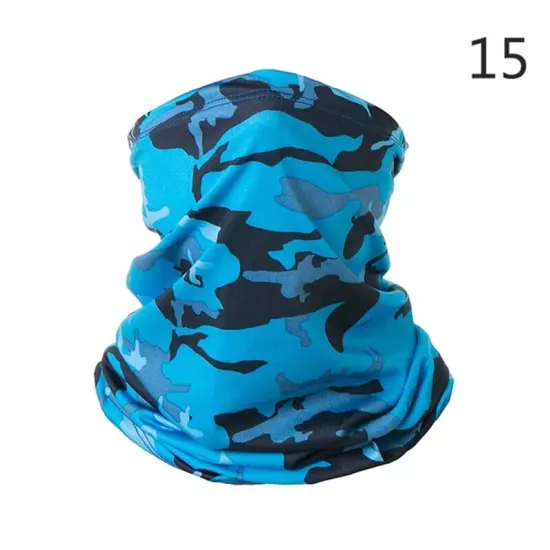 Elastic Face Masks Cooling Covering Breathable Neck Gaiter Bandana Wicking Scarf