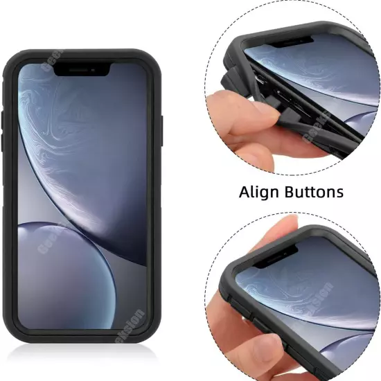 For Apple iPhone X XR XS Max Shockproof Rugged Protective Hybrid Case Cover