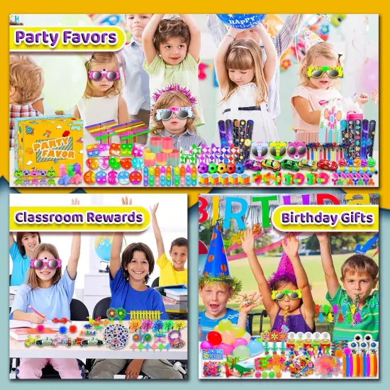 1200 Pcs Party Favors for Kids, Fidget Toys Pack, Carnival Prizes, Pinata Filler