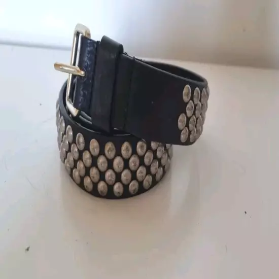 Dsquared Leather Studded Belt 95